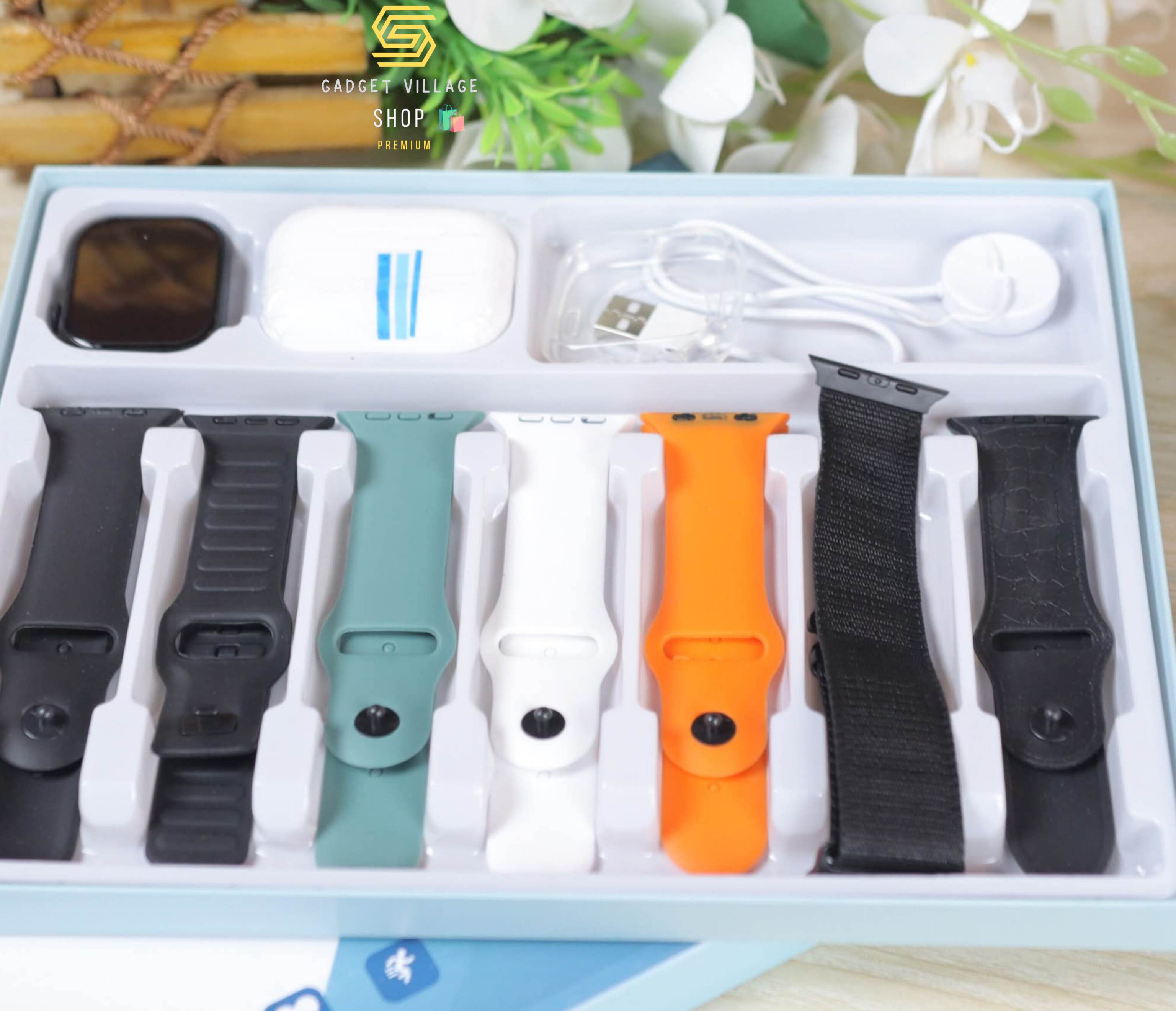 S2000 PRO MAX SMART WATCH (প্রিমিয়াম ডিজাইনের ৭ টা বেল্ট সাথে এয়ারপডস ওয়াচ কভার ফ্রী)