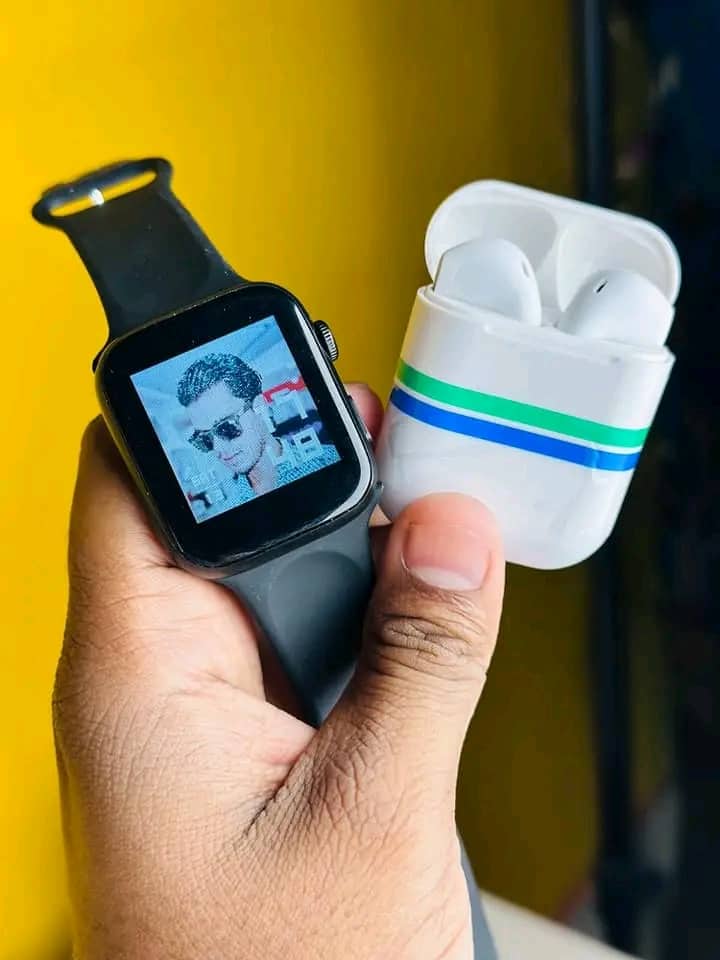 T55 Pro Max Smart Watch × Airpods